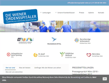 Tablet Screenshot of ordensspitaeler-wien.at